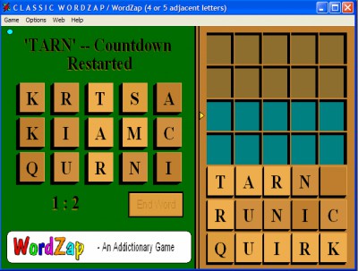 Classic WordZap 2.30 screenshot