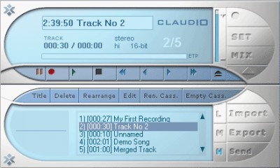 Claudio 6.3 screenshot