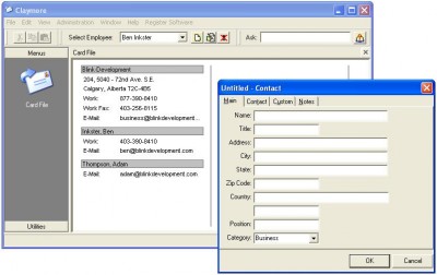 Claymore Card Filer 1.0 screenshot