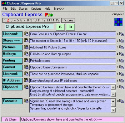 Clipboard Express Pro 3.2.7 screenshot
