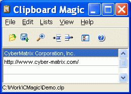 Clipboard Magic 5.05 screenshot