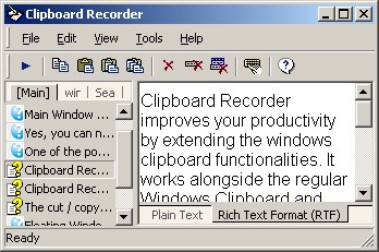 Clipboard Recorder 4.0.3 screenshot