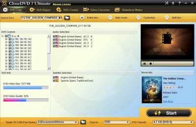 CloneDVD 7 Ultimate 7.0.0.15 screenshot