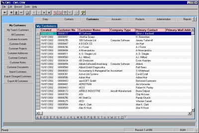 CMS CRM 3.05 screenshot