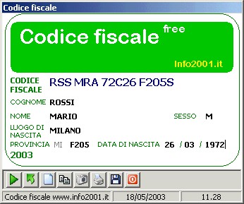 Codice Fiscale 5.1.1 screenshot
