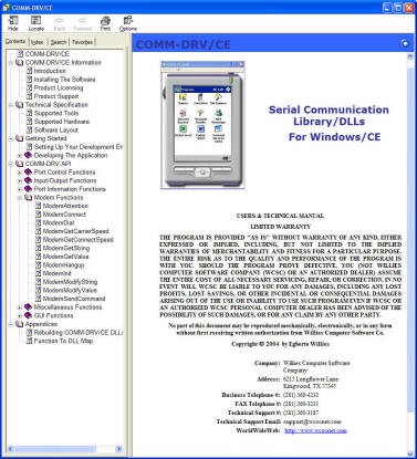 COMM-DRV/CE Standard Edition 1.0 screenshot
