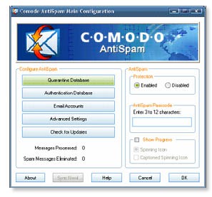 Comodo Antispam Desktop 2005 1.01 screenshot
