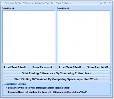 Compare & Find Differences Between Two Text Files 7.0 screenshot