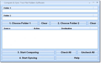 Compare & Sync Two File Folders Software 7.0 screenshot