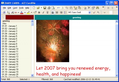 Computer Diary 2007 1.1 screenshot