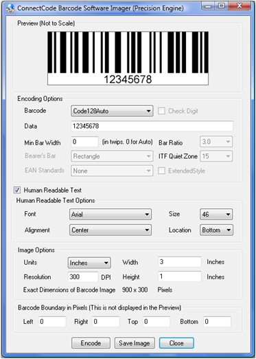 ConnectCode Barcode Software Imager 3.1 screenshot
