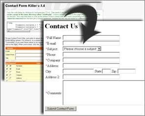 Contact Form Killer 1.4 screenshot