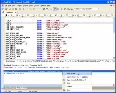 ConTEXT Editor 0.98.6 screenshot