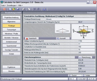 Conveyor Belt Calculator 2.0 screenshot
