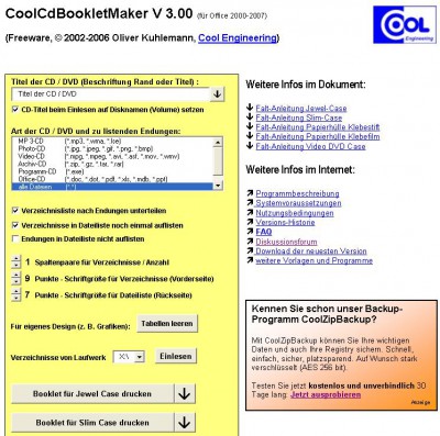 CoolCdBookletMaker 3.10 screenshot