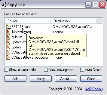 CopyLock 1.09 screenshot