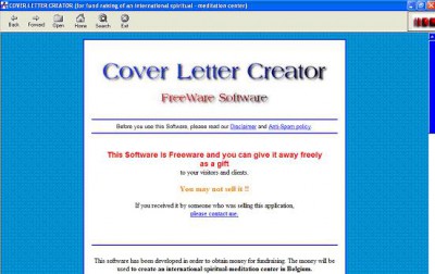 Cover Letter Creator 1.0.0. screenshot