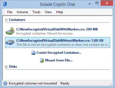 Cryptic Disk 5.3.2 screenshot