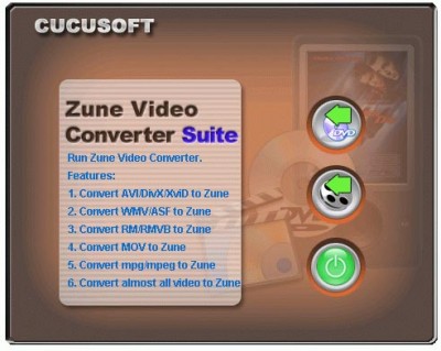 CUCUS0FT - DVD + Video to Zune Converter 5.79.5.1.3 screenshot