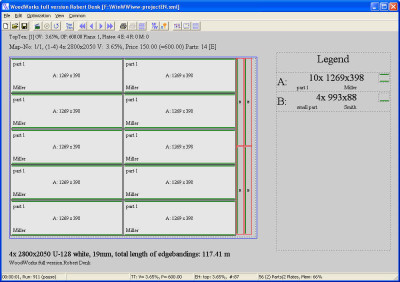 Cut Optimization WoodWorks 1.8.4 screenshot