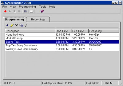 Cybercorder 2000 1.4 Rev 3 screenshot