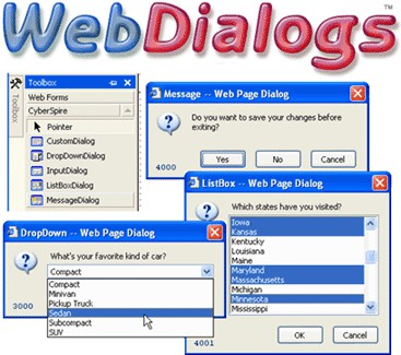 CyberSpire WebDialogs 1.0.2.4000 screenshot
