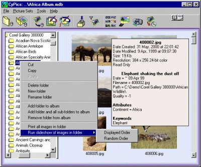 CyPics - Photo Cataloging 4.1.10 screenshot