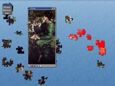 Dante Gabriel Rossetti - The Day Dream Puzzle game 1.5 screenshot