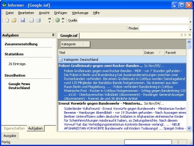 Dataconomy Informer Standard Edition 1.0 screenshot