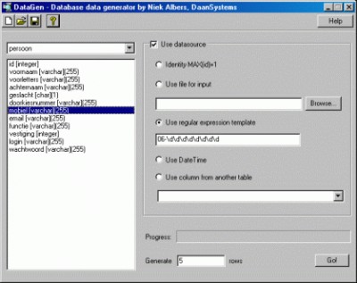 DataGen 0.9 screenshot