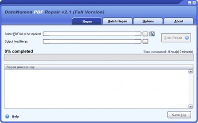 DataNumen PDF Repair 2.1 screenshot