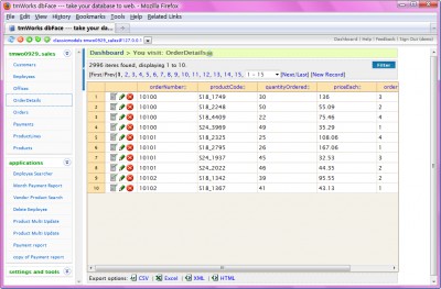 DbFacePHP 3.0.1 screenshot