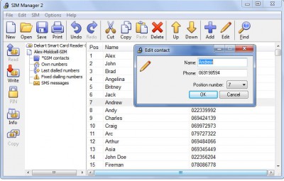 Dekart SIM Manager  screenshot