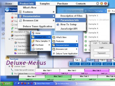 Deluxe Menus 4.1.3 screenshot