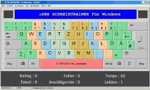 Der Schreibtrainer - 10 Finger Maschinenschreiben 3.7 screenshot