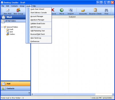 Desktop Emailer Professional 2.0 screenshot
