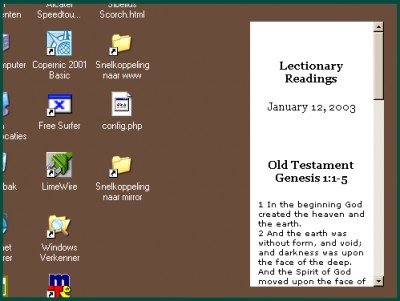Desktop Lectionary 1.0 screenshot