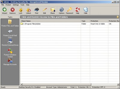 Desktop Security Rx 4.0 screenshot