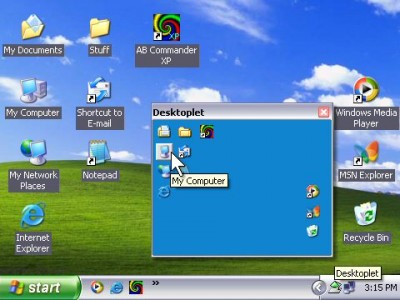 Desktoplet 1.2 screenshot
