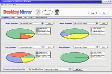 DesktopMirror for Outlook Palm Desktop 5.0.0.1511 screenshot