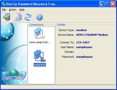Dial-Up Password Recovery FREE 1.0.5.1 screenshot