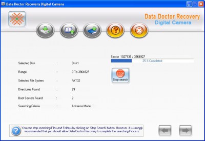 Digital Camera Pictures Recovery 3.0.1.5 screenshot