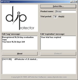 diProtector 1.3 screenshot