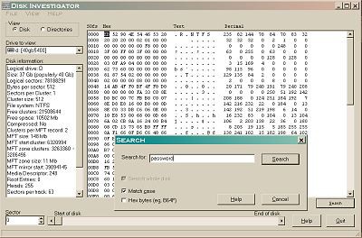 Disk Investigator 1.61 screenshot