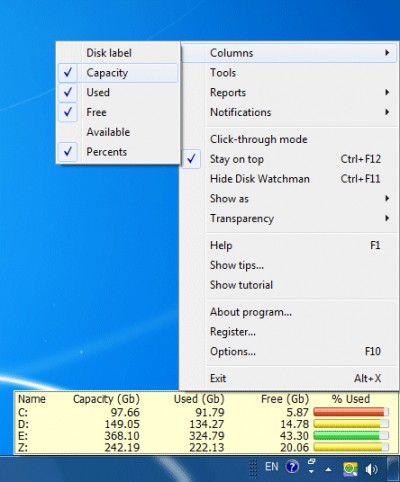 Disk Watchman 2.0 screenshot