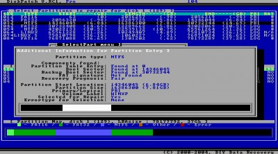 DiskPatch Partition Repair 2 screenshot