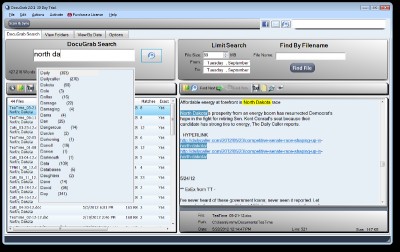 DocuGrab Word and PDF Search 2.0.2 screenshot