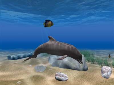 Dolphin Aqua Life 3D Screensaver 3.1.0 screenshot