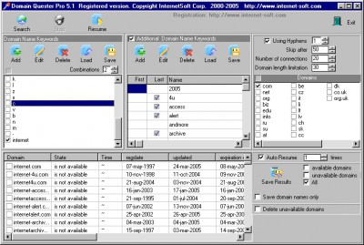 Domain Quester Pro 6.02 screenshot