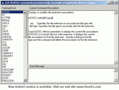 DoneEx AppBinder ActiveX 1.1.2 screenshot